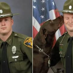 K9 Dog Crashed His Partner’s Official Department Photoshoot To Shower Him With Love