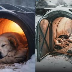 How One Warm Tunnel Is Saving Stray Dogs From Winter Nights