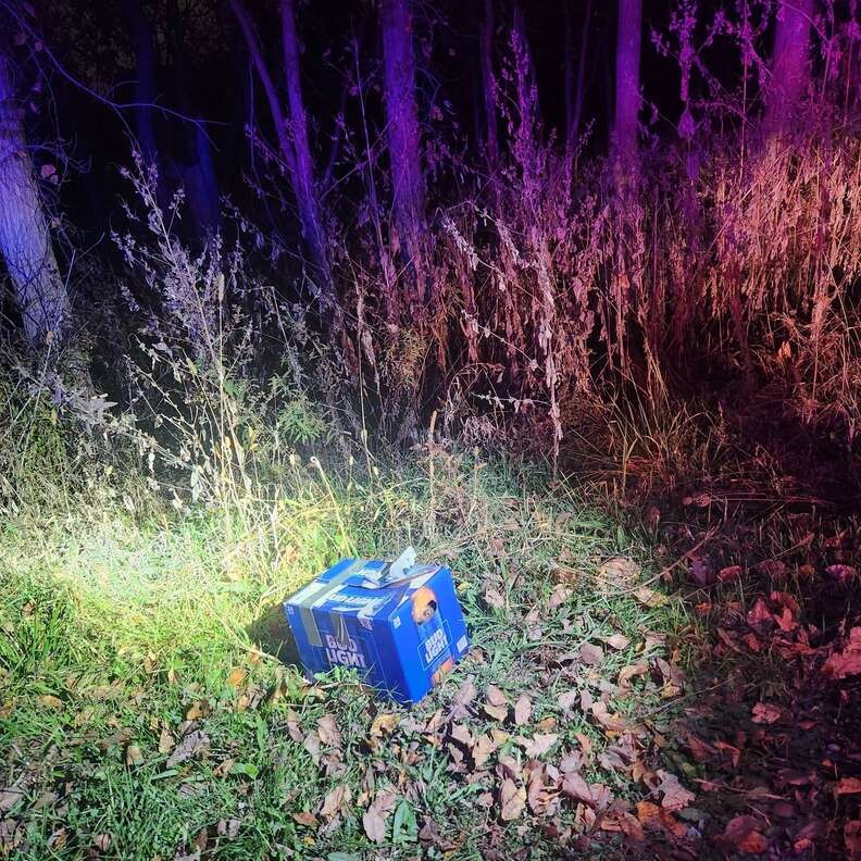 Tiny Barks From a Dark Road Led an Officer to Suzie in a Beer Box - photo 1